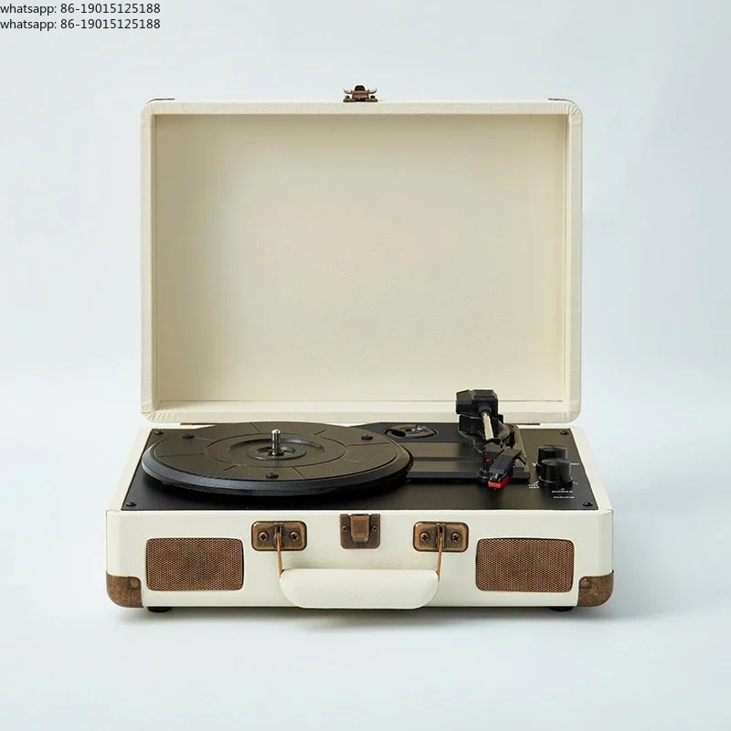 2025 new collection  Vinyl record player, turntable machine, portable all-in-one retro premium bluetooth speaker