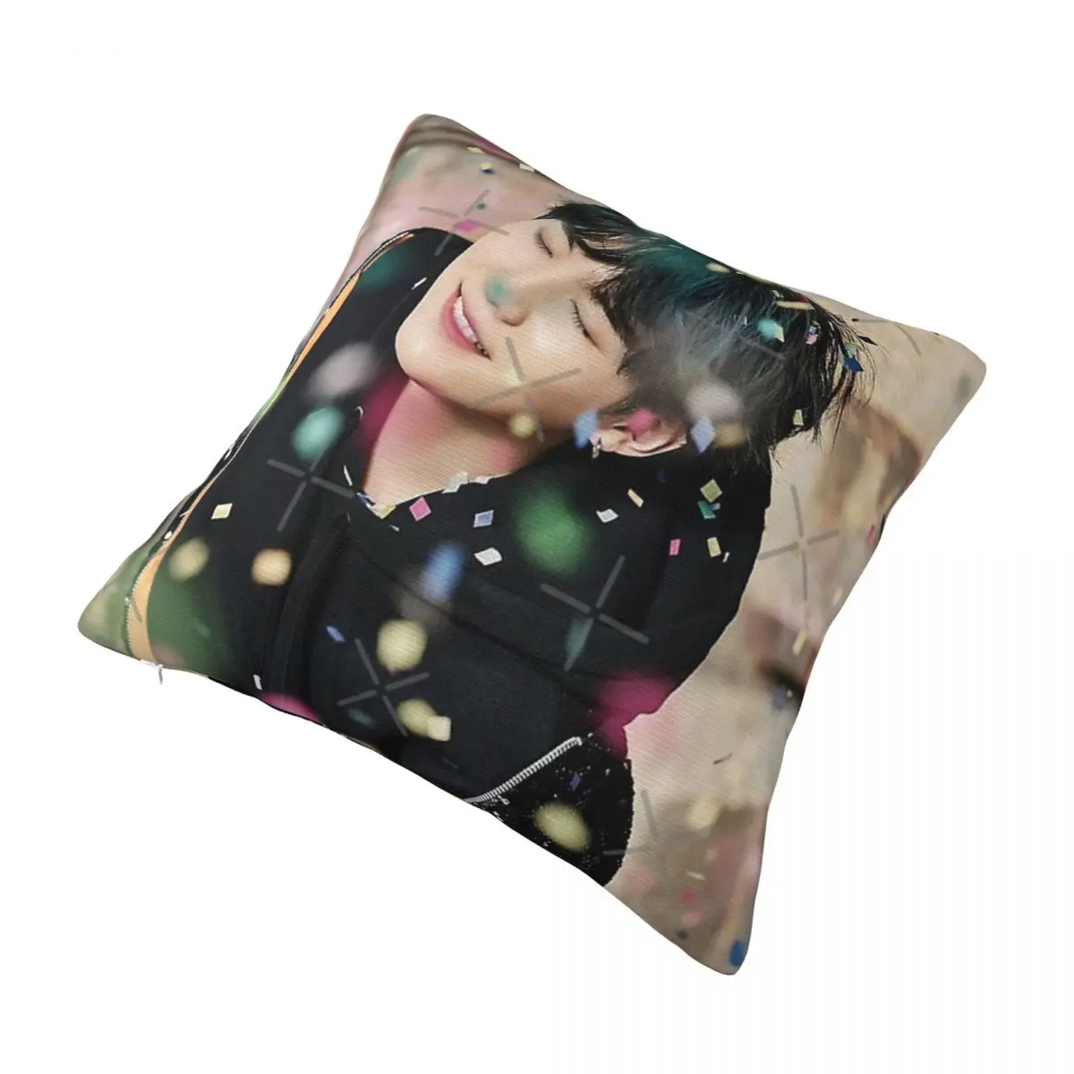 Suga You Never Walk Alone funda de almohada con cremallera, fundas de almohada de Anime decorativas