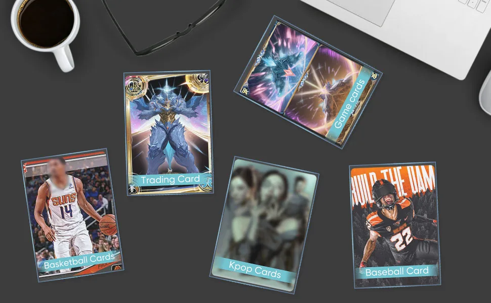 66 x 91 mm transparente innere Kartenhüllen, 100/300 Stück, hochtransparenter, kratzfester Schutz für Pokemon TCG Yugioh Sport-Sammelkarten – Detail 4