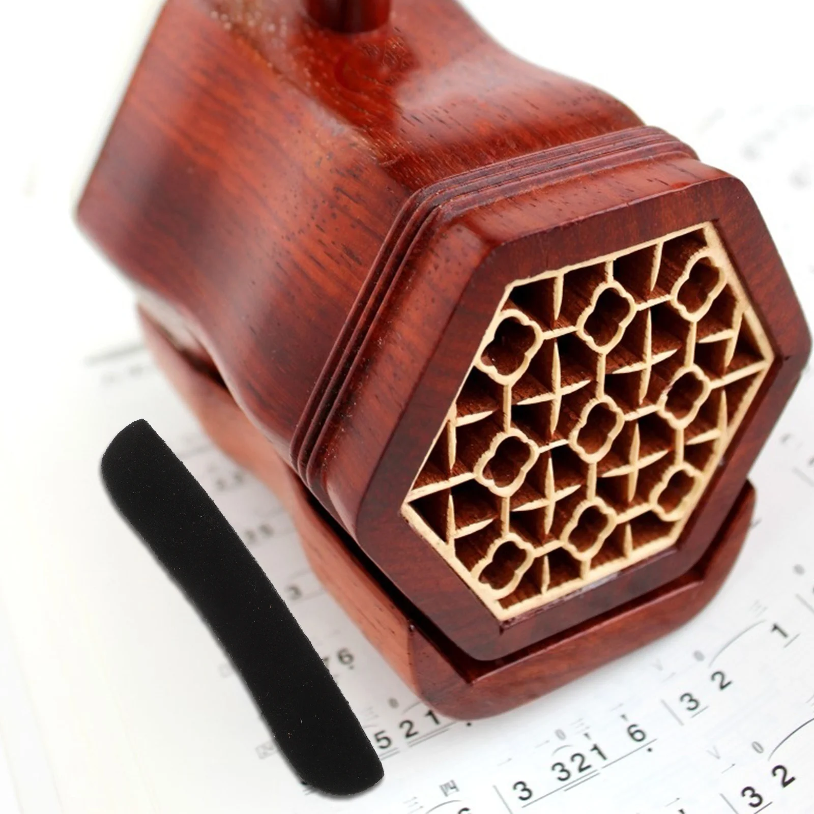 

6Pcs Erhu Crash-Proof Pads Durable Wear-Resistant Cattlehide Anti-Collision Gussets Protective Angle Sheets for Erhu Instrument