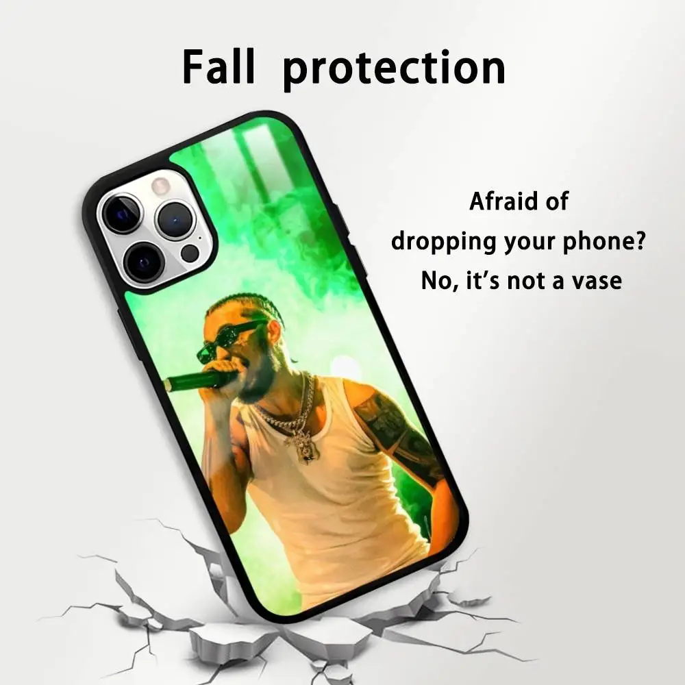 Funda de teléfono Jc R-Reyes Tour Rap Singer para IPhone 17 16 15 14 13 12 11 Pro Max Plus Mini Plus, Funda protectora de superficie de espejo duro