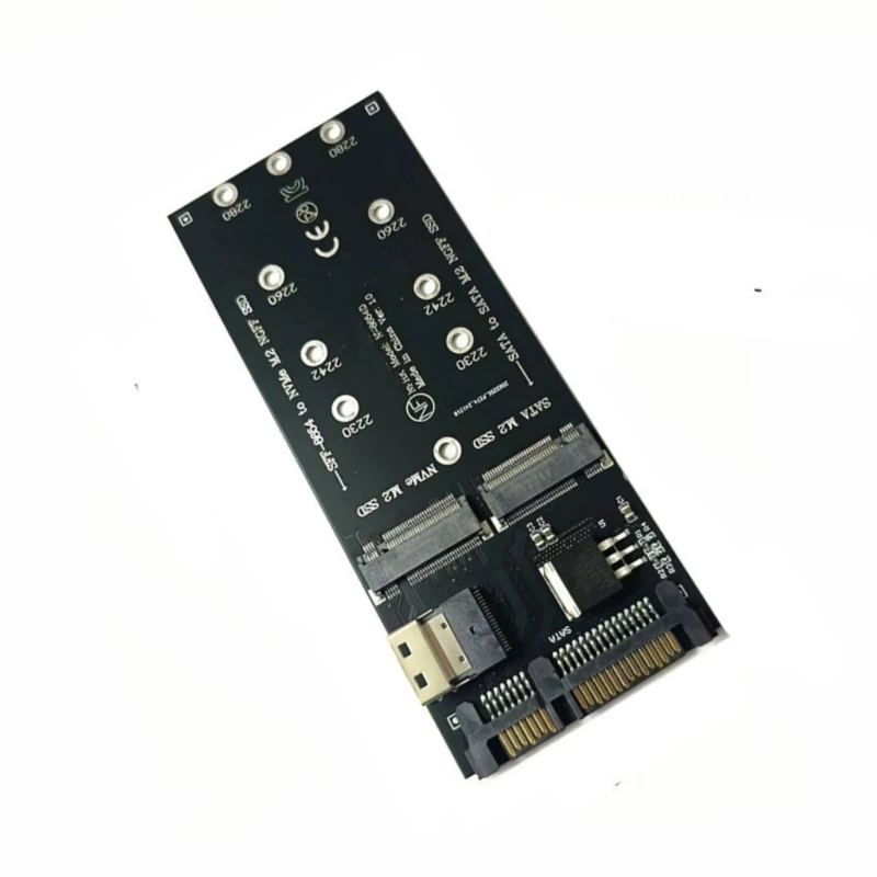 2 in 1 Adattatore Desktop PCIE M.2 NVME Adattatore Scheda a SFF-8654 Porta Dati Transfer PCIE NVME Convertitore per PC