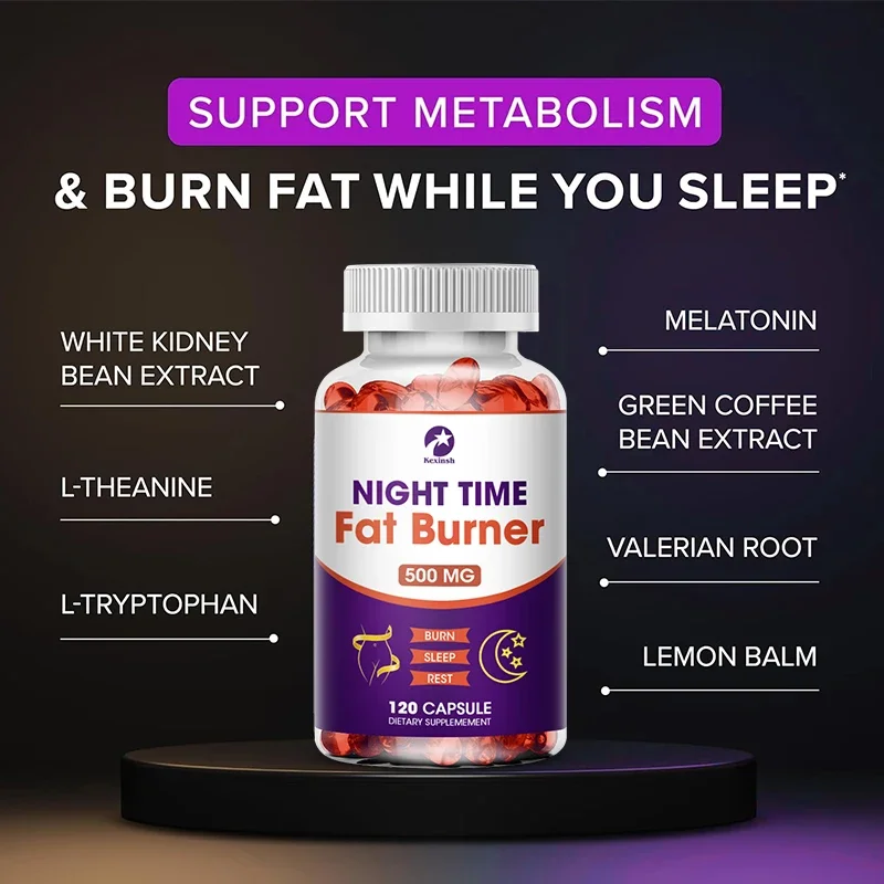 Night Time Fat Bunner Capsule Unisex Weight Loss Night Enzyme Powerful Fat Burning Fast Diet Pills