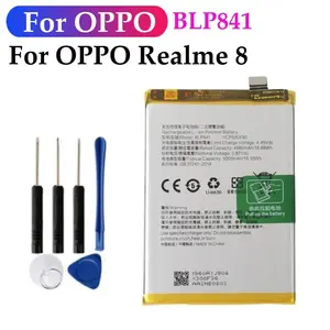 Bilashmart BackShell 5000mAh High Quality Replacement BLP841 Battery OPPO Realme 8 RMX3085 Mobile Phone Battery + Free Tools