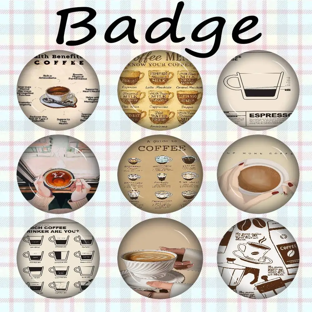 Coffee Guide Anime Brooches Cute Cartoon Badge Jacket Jeans Lapel Pin Gift Accessorie
