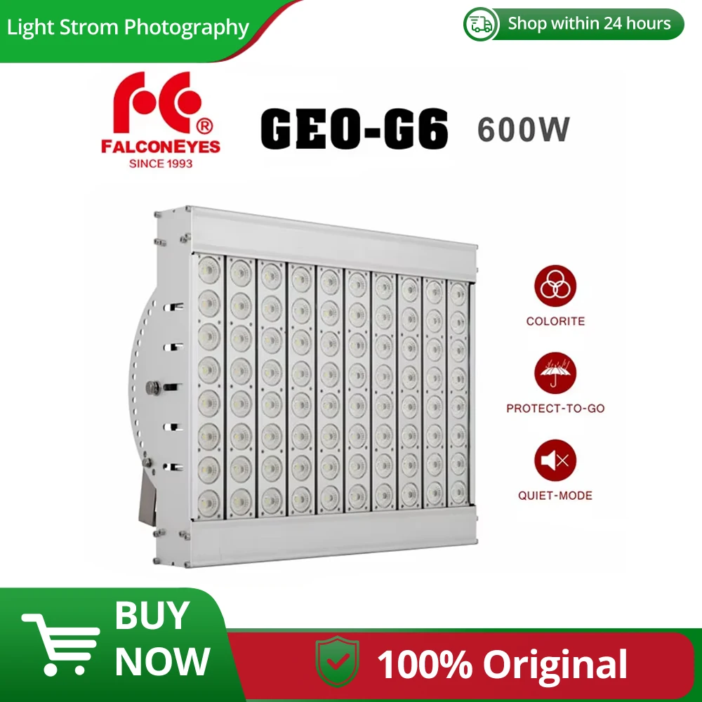 

Falcon Eyes 600W Stage Lighting Equipment Giant LED Waterproof Light Continuous For Video/Film/Studio/Movie/Advertisement GEO-G6