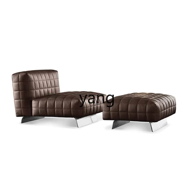 CX  Italian light luxury lazy sofa chair living room bedroom tofu recliner single leisure chair