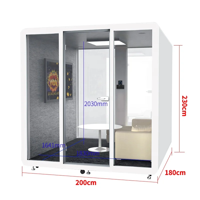 

Portable Recording Studio Drum Booths Whisper Room Silent Isolation Phone Booth Silence Booth Soundproof Pod Soundproof Booth