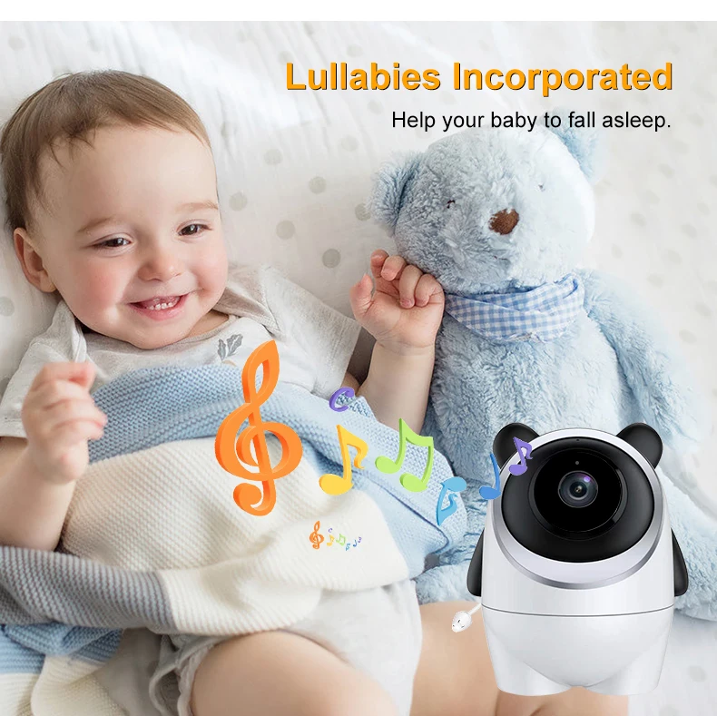 Smart indoor security protection mother home surveillance 4.3 pollici wireless WiFi video voice intercom baby electronic camera