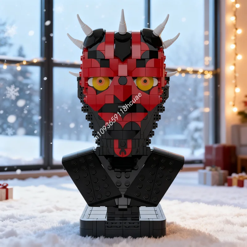 

755 шт. MOC Maul бюст звезда боевая модель строительные блоки игрушка конструкция сборка творческая идея кирпич Рождественский подарок на день рождения