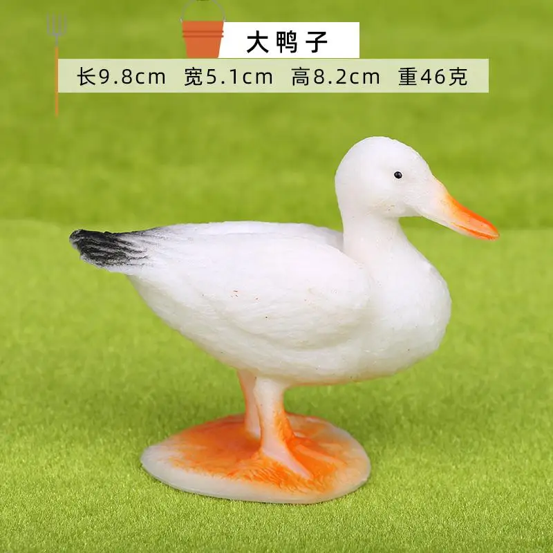 PVC Plastic Mini Boerderij Pluimvee Dieren Huisdecoratie Figuurtjes Gesimuleerde Dieren Hond Varken Schaap Kip Model Kinderspeelgoed