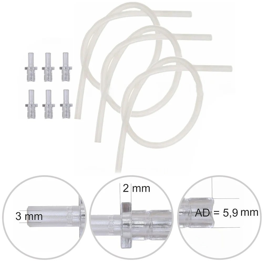 Silicone Milk Hose and Nipple Connector Set 3 Pieces 6 Connectors Compatible with For Coffee Machines Z5 Z6 Z7 Z8
