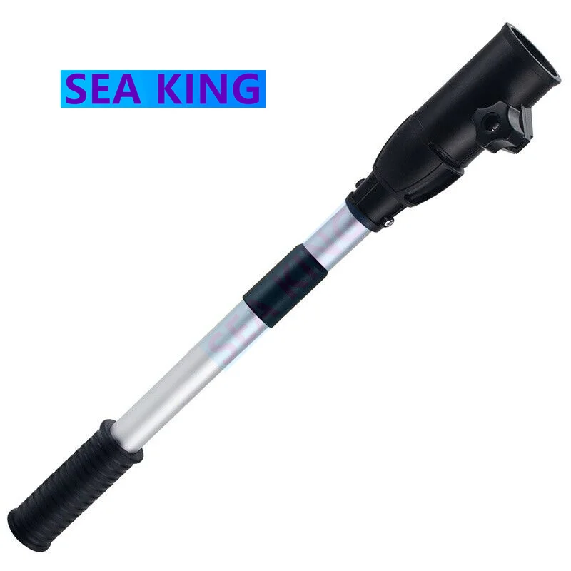 Marine Boat Outboard Engine Extension Handle Telescopic Type Tug Motor Telescopic Extension Handle Anodized Aluminum 44.5-62.5Cm