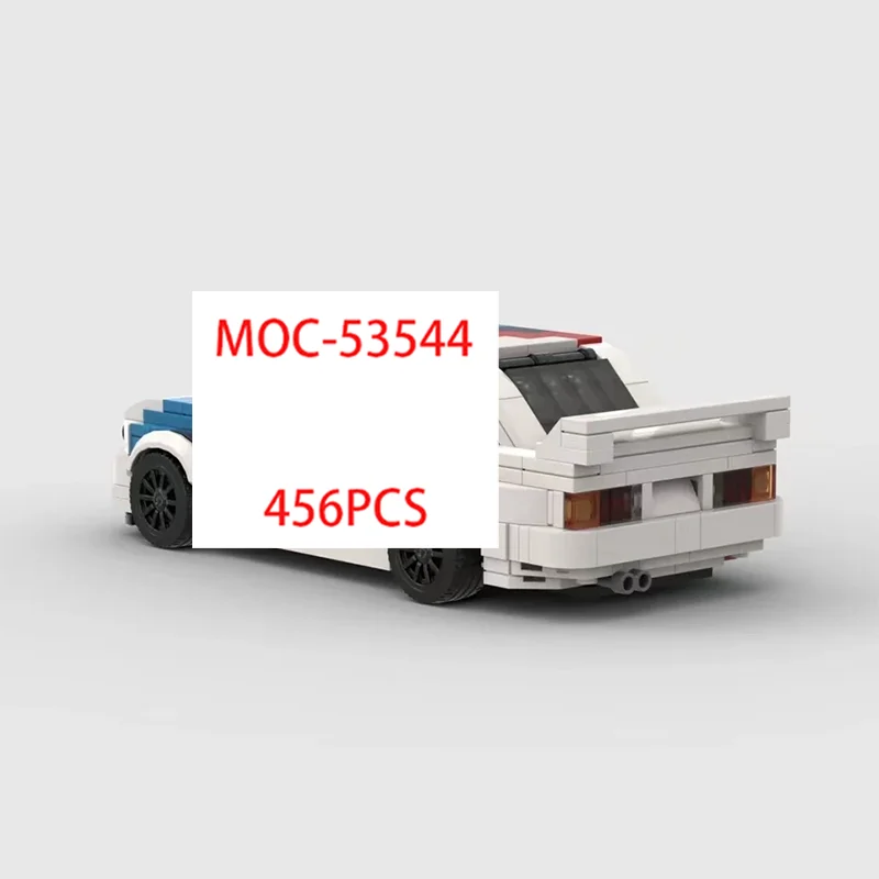 

MOC Технический M3 E30 456 шт. гоночный спортивный автомобиль Скорость Чемпион Гонщик Строительные блоки Кирпич Креативные гаражные игрушки для мальчиков