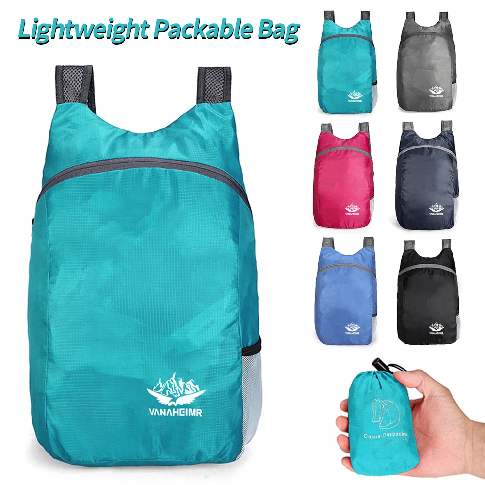 Lightweight Packable Bag Foldable Ultralight Outdoor Backpack Waterproof Hiking Travel Backpack Storage Daypack Small Pack