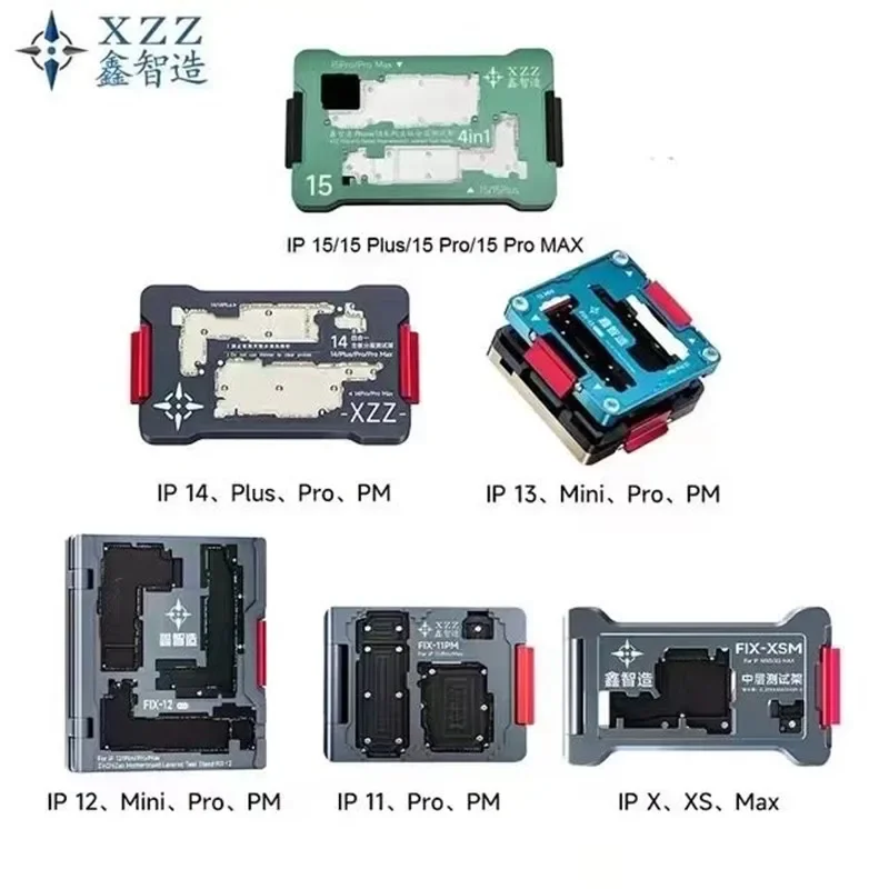 

XZZ iSocket X-15 Motherboard Tester Fixture For IP 11 12 13 14 15 Plus /Pro Max Motherboard Middle Frame Layered Test Tool