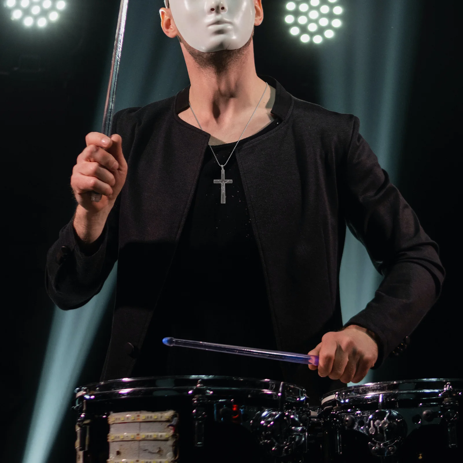 

Drum Key Necklace Chromium-plated Steel Multi Tool for Tuning Drums Drummer Accessories Snare Drum Tool Practical Wrench