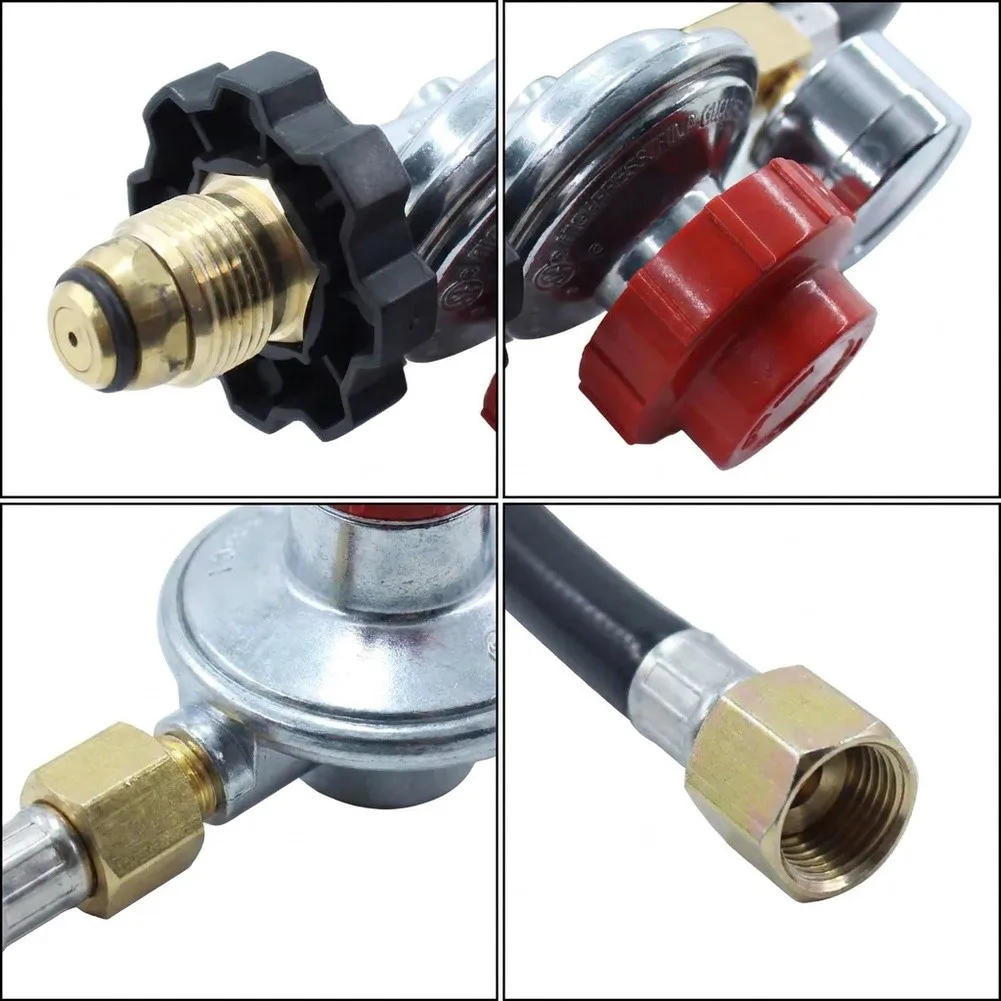 Gas Pressure Regulator Valve 30 PSI Adjustable Output with For POL Inlet 15 cm x 15 cm x 15 cm Aluminum Construction