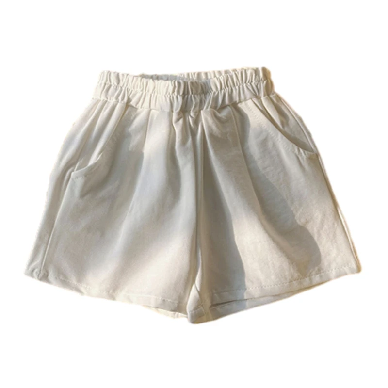 

Girls' Loose Shorts Baby Kids' Solid Color Casual All-In-One Shorts Soft All-In-One Girls' Short Pants