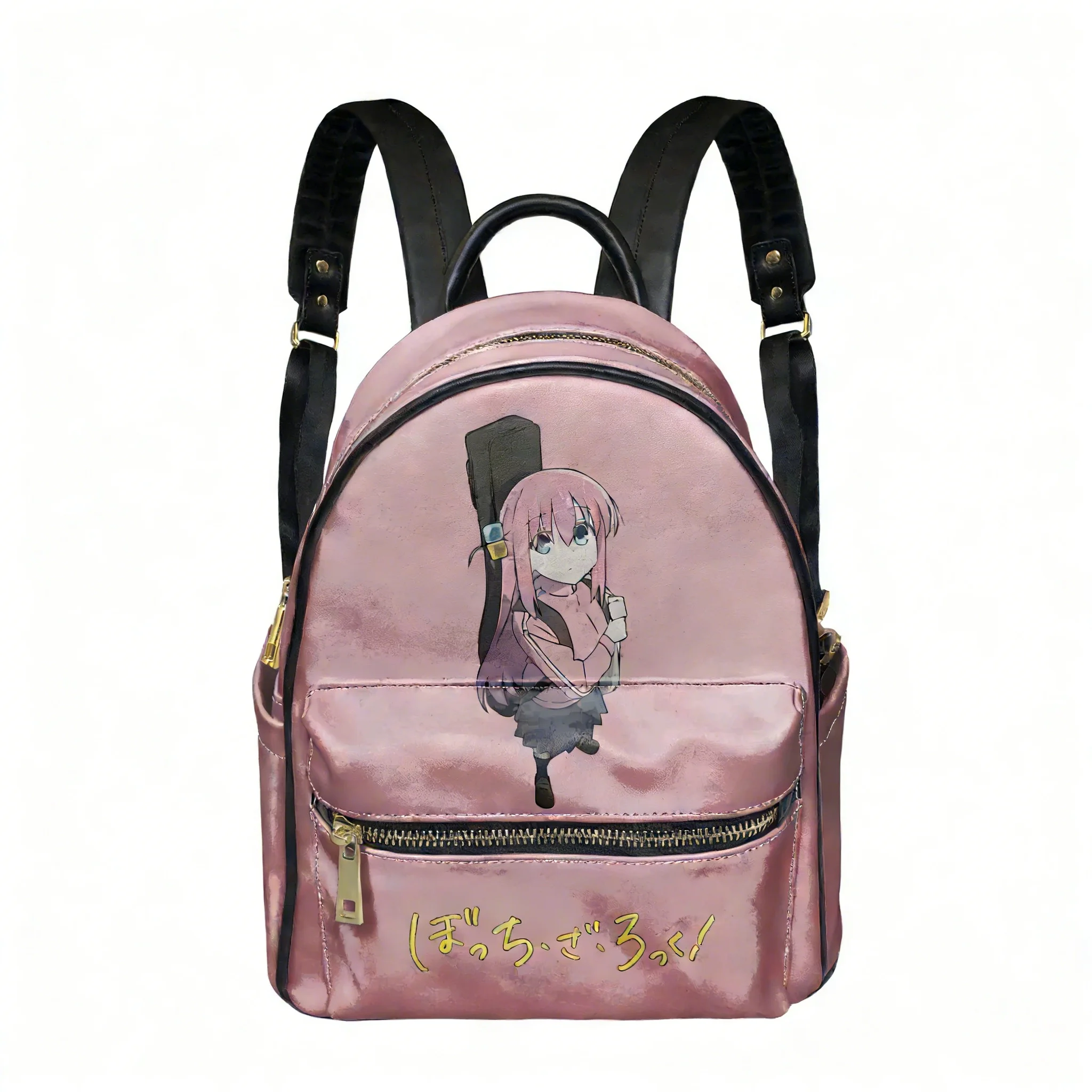 

Bocchi the Rock Backpack Women Man Knapsack Custom Text Image Double Shoulder Bag Business Travel Bookbag Rucksack Gift Daypack