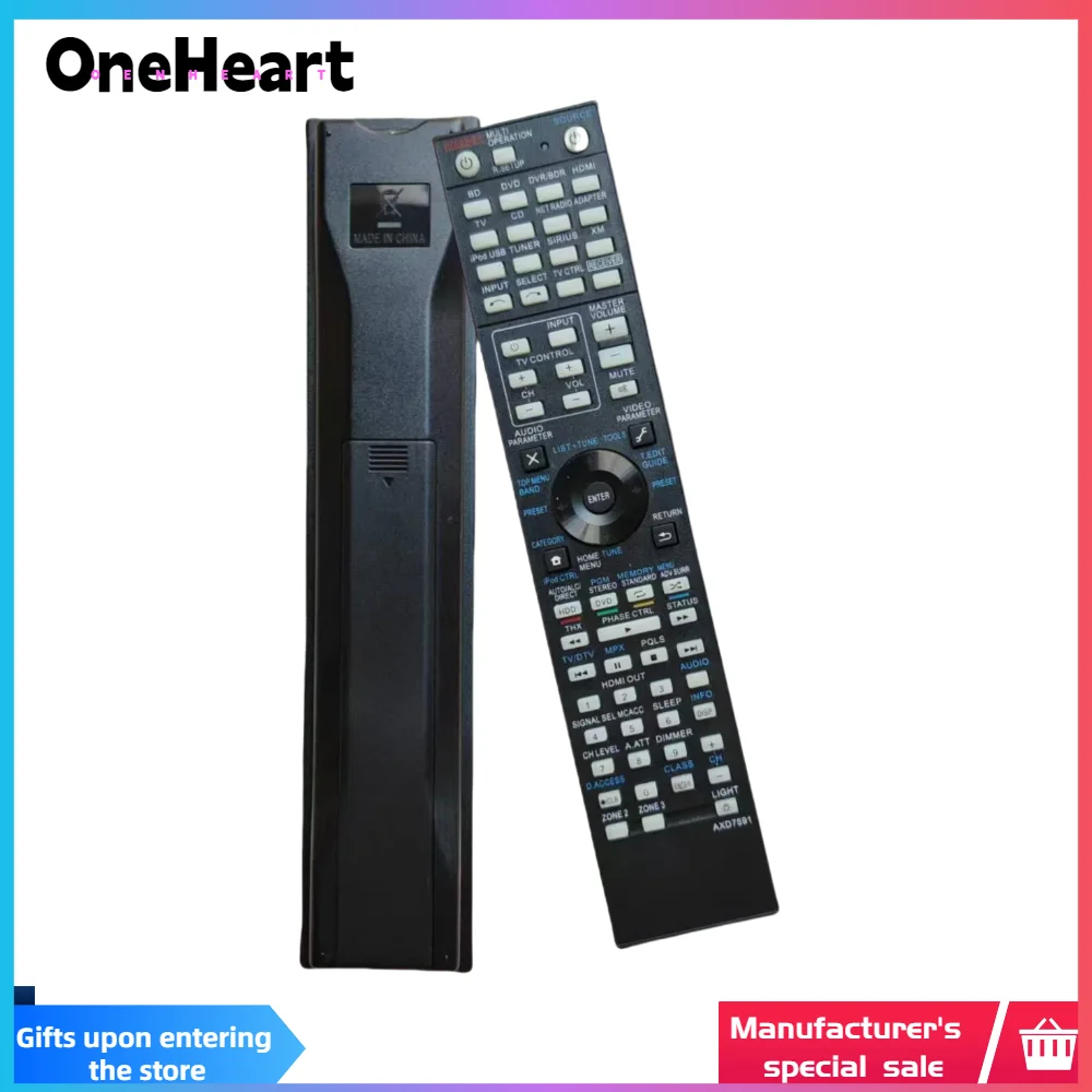 AXD7591 Telecomando sostituito per ricevitore AV audio Pioneer AXD7591 Telecomando VSX-33 SC-35 VSX-32 AXD7591