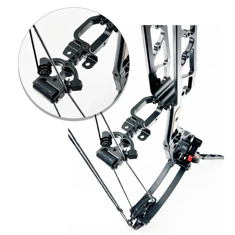 OEM/ODM ثنائي الغرض مجمع القوس الصيد المنجنيق القوس للكرة الصلب والسهم جوردون أطراف قصيرة المحور مجمع Barebow #4