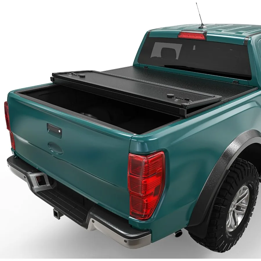 

FRP Hard TriFold Truck Bed Tonneau Cover for Maverick 20222025 Models with 4.5 ft Bed Durable Weatherproof Protection Easy Acc