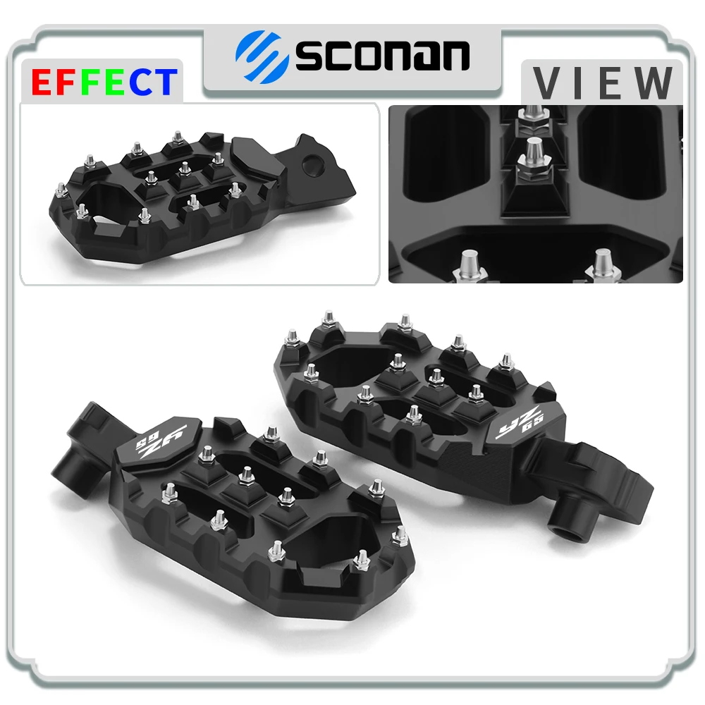 

For YZ 65 YZ65 2018 2019 2020 2021 2022 2023 2024 2025 Foot Pegs Pedals FootRest Footpegs Motorcycle accessories CNC Aluminum