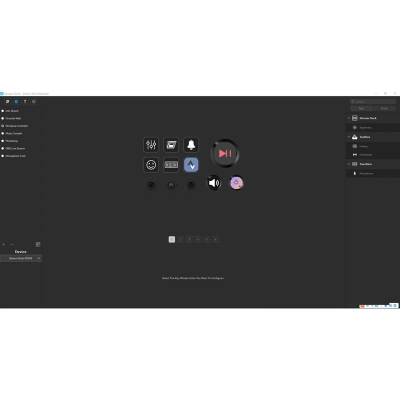 Streamdeck 가상 LCD 키보드용, 라이브 컨텐츠 제작 컨트롤러, 윈도우, 안드로이드, IOS용, 6 키