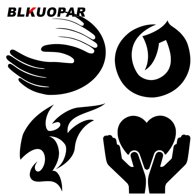 BLKUOPAR para símbolos geniales pegatinas de coche calcomanías de protección solar de moda parachoques parabrisas impermeable aire acondicionado revestimiento de vinilo para coche