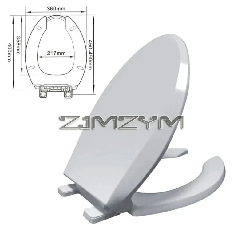Toilet Seat Cover Universal For Household  Thickened Toilet Cover V-shaped Toilet Board Slow-Close Toilet Seats Toilet Accessory