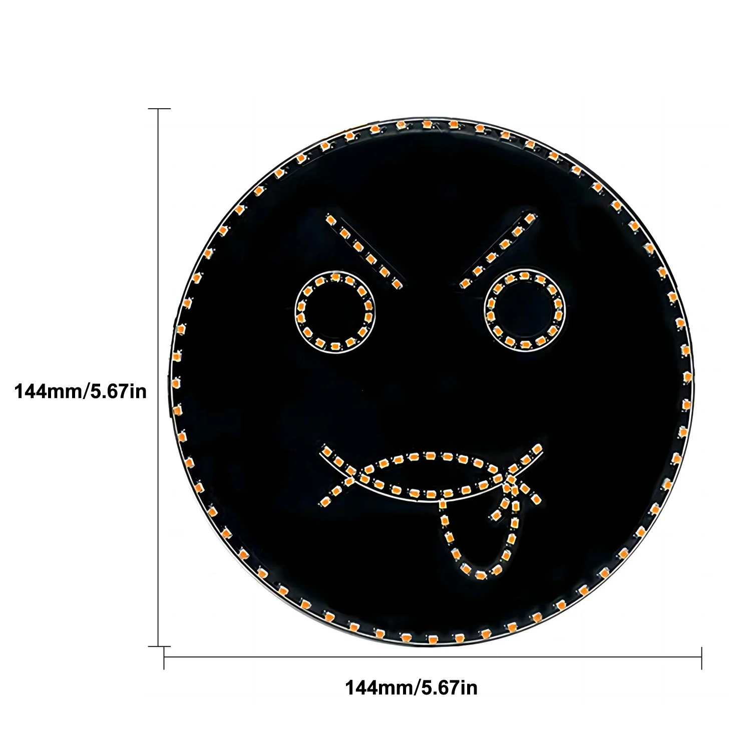 Auto lustige Emoticon Licht LED Zeichen Licht Lächeln Emoticon mit Fernbedienung 4 Modi geschaltet Steuerung DIY Autozubehör Rückfenster Licht