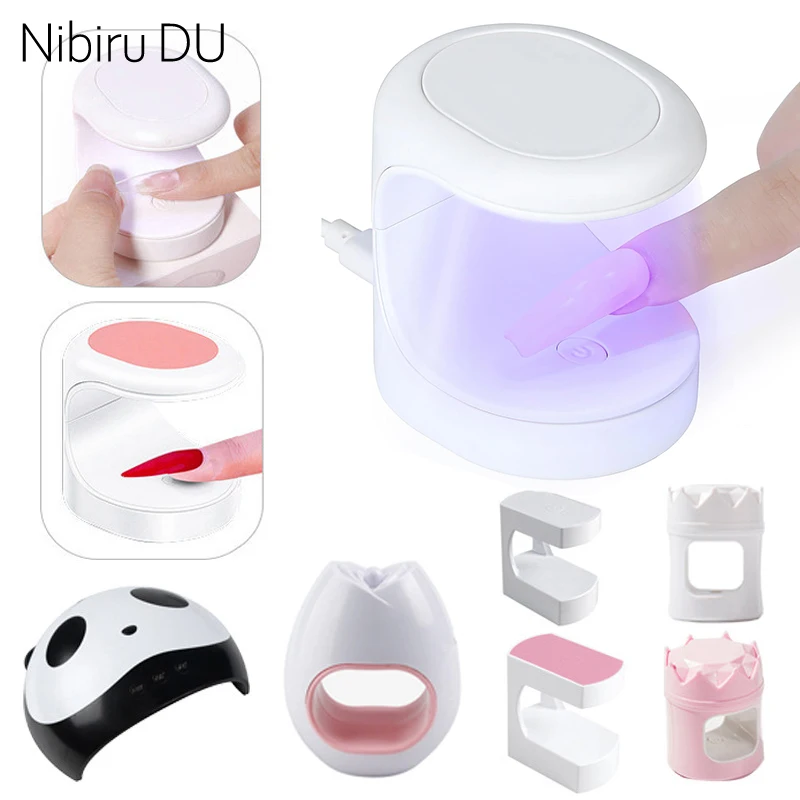 Mini Nail Dryer UV Lamp Manicure Machine Single Finger Nails Art Tool Ultraviolet Rays Quick Dry Gel Polish Nail Baking Lamp