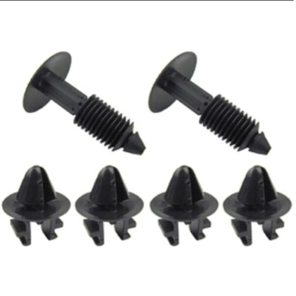 Convenient Replaceable Black Plastic Windshield Cowl Clip for Ford F150 & F250 F350 Super Duty 2004 2014 (6PCS)