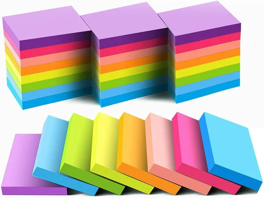 

Mini Sticky Notes 1.5x2 Inches, 24 Pack Bright Self-Stick Pads, 1800 Sheets for Messages, Reminders, and Lists