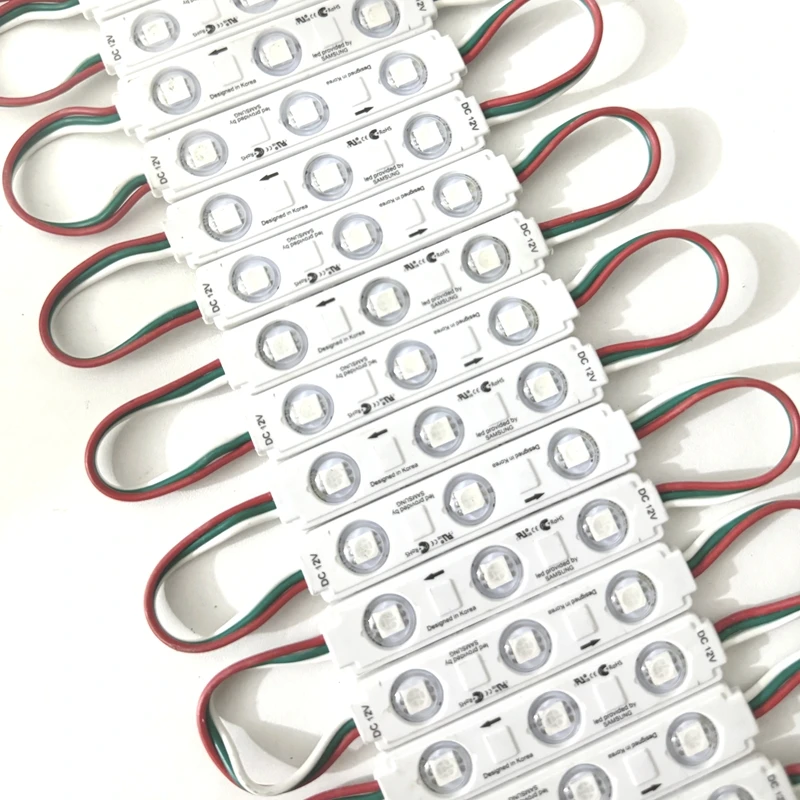 500 stücke WS2811 RGB LED Module Licht DC12V Wasserdichte Voll Farbe Werbung Lampe Shop Schild Brief Licht-box Dekoration