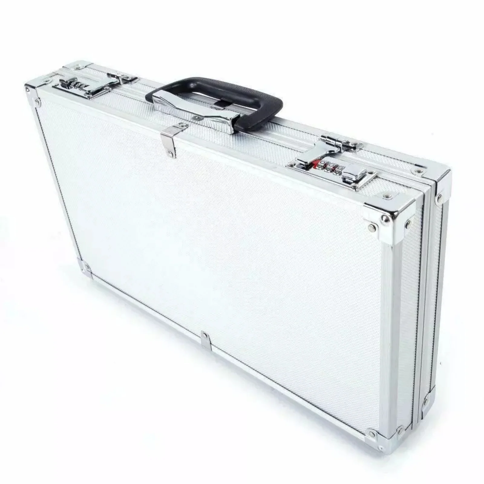 Aluminum Portable Gun Pistol HandGun Lock Foam Safe Box Sponge Liner Hard Case