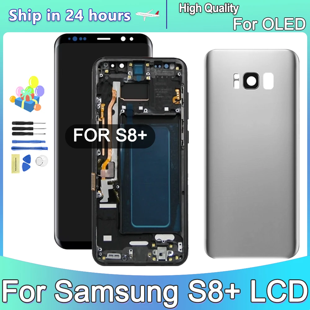 

Super OLED Quality For Samsung Galaxy S8 Plus G955 G955F LCD Display,Touch Screen Digitizer With Frame Assembly