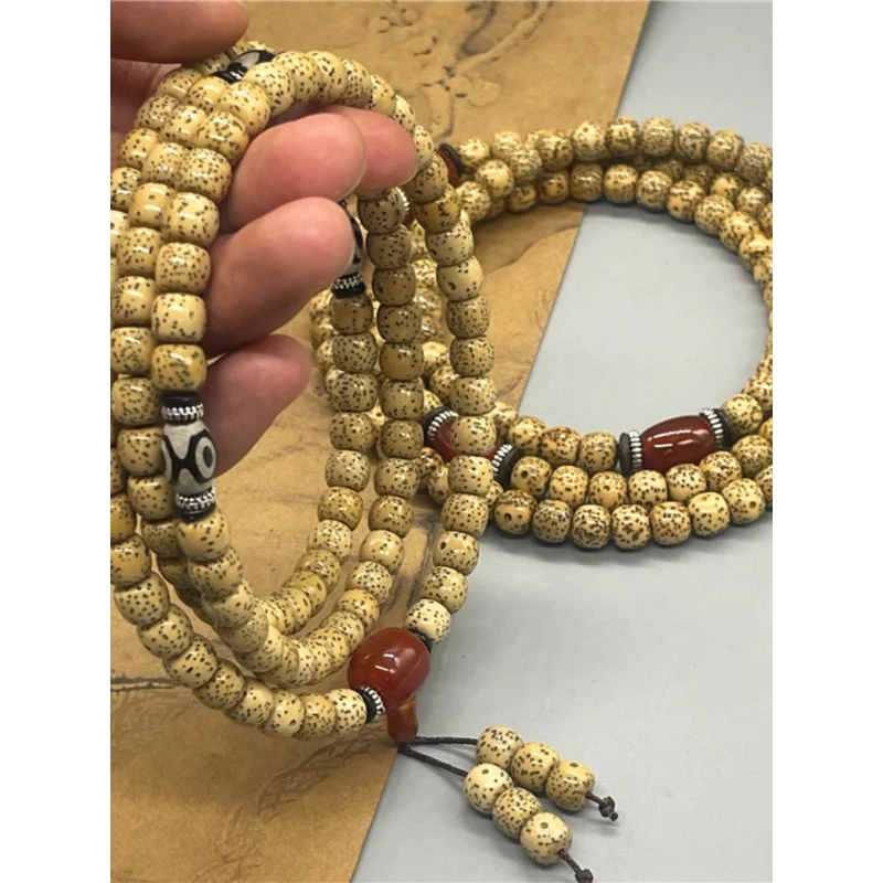 Genuine Goods Natural Xingyue Bodhi Seed Old Seeds Lunar January Packing 108 Buddha Beads Rosary Necklace Sweater Chain Handheld