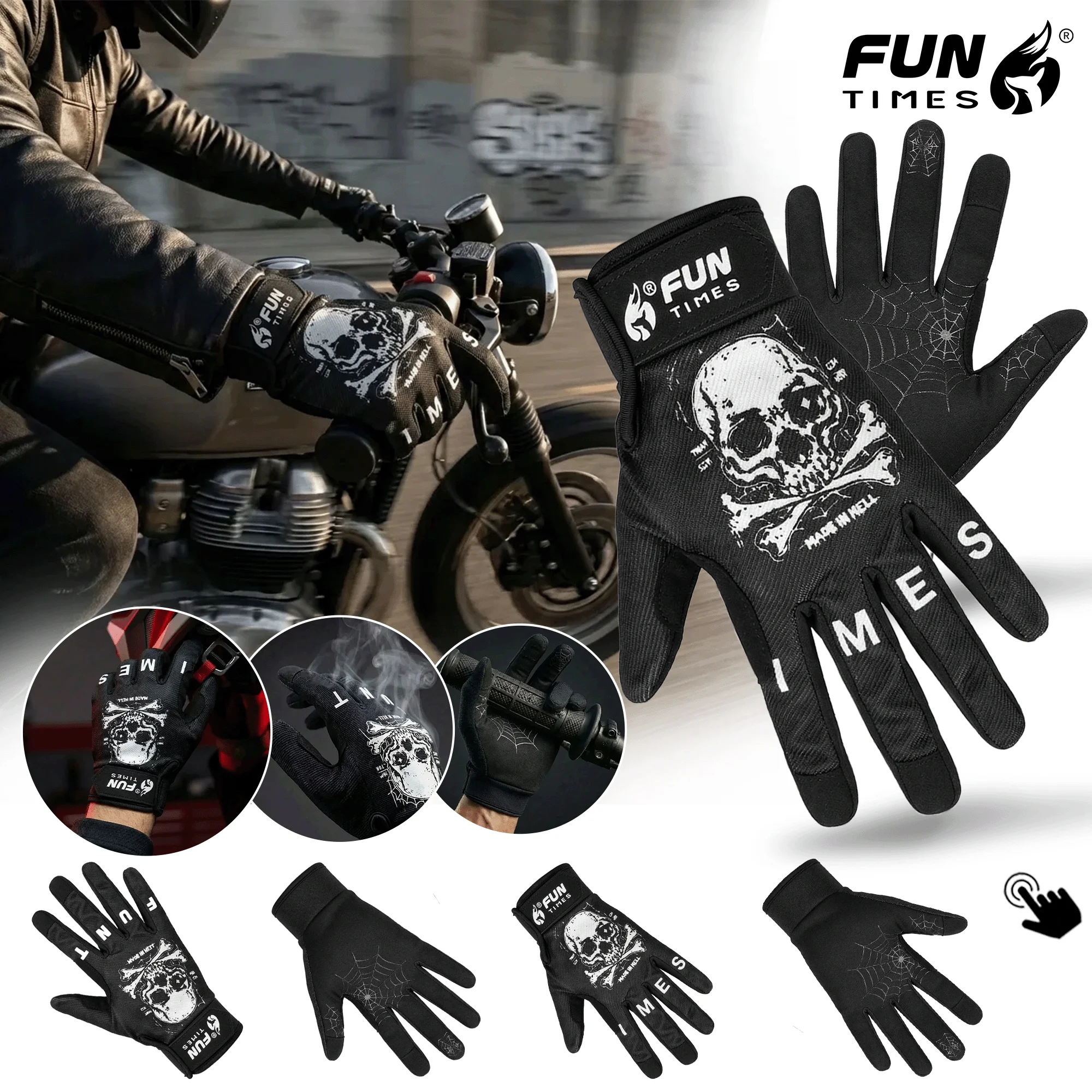 

New Motorcycle Off-Road Riding, Racing Riding Gear, Suitable For Both Men And Women, All-Season Gloves