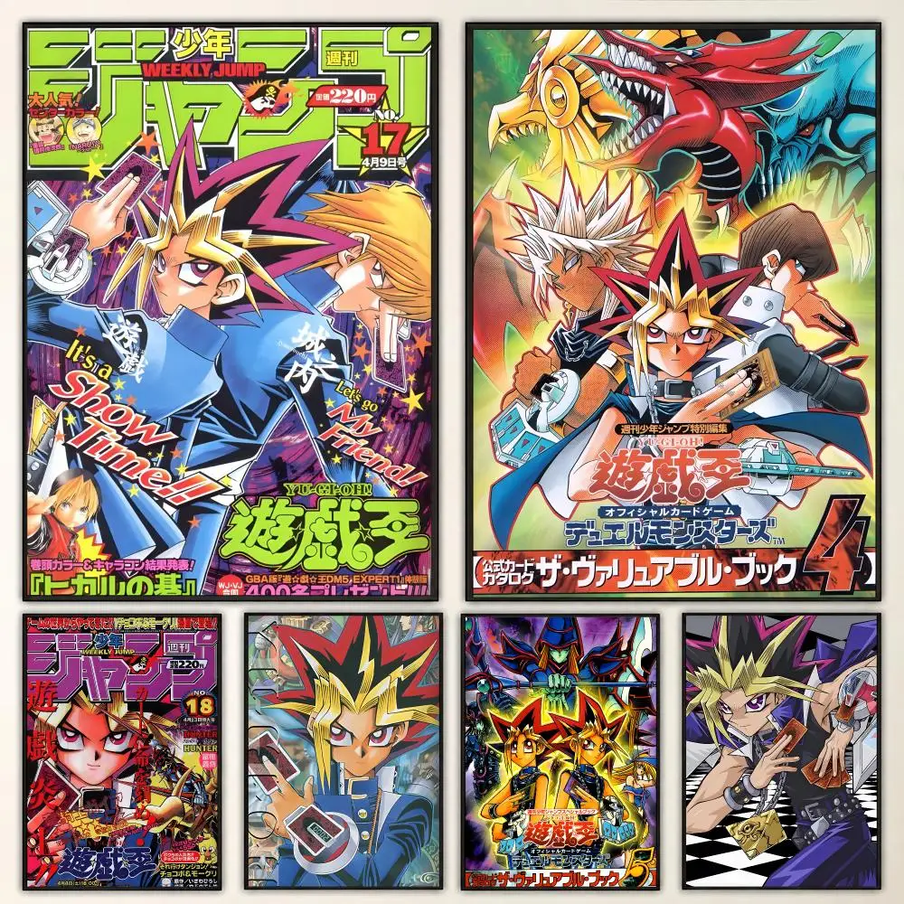 Yu-Gi-Oh Anime Card Battle Fantasy Nostalgic Collection Poster Aesthetic Art Print for Bedroom & Living Room Decor, Unframed