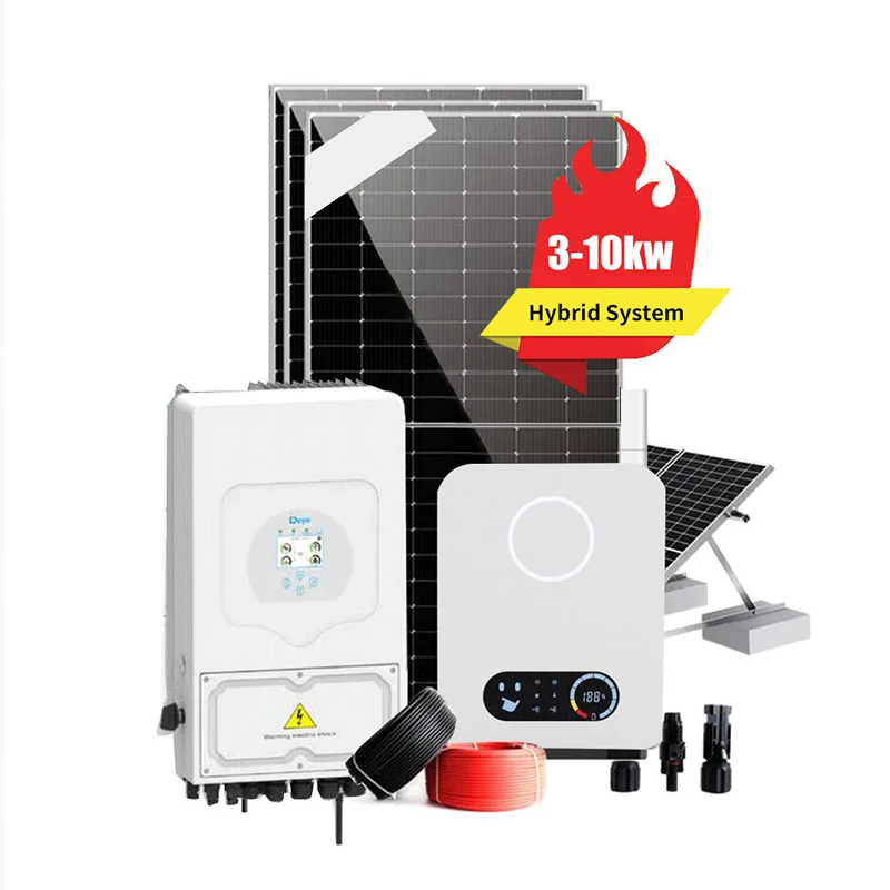 Deye Hybrid-Solarsystem 3KW 5KW 10KW Einphasig 230V Komplettset mit 51,2V 300Ah 15KWh LiFePO4 Batterie Mono-Solarmodul