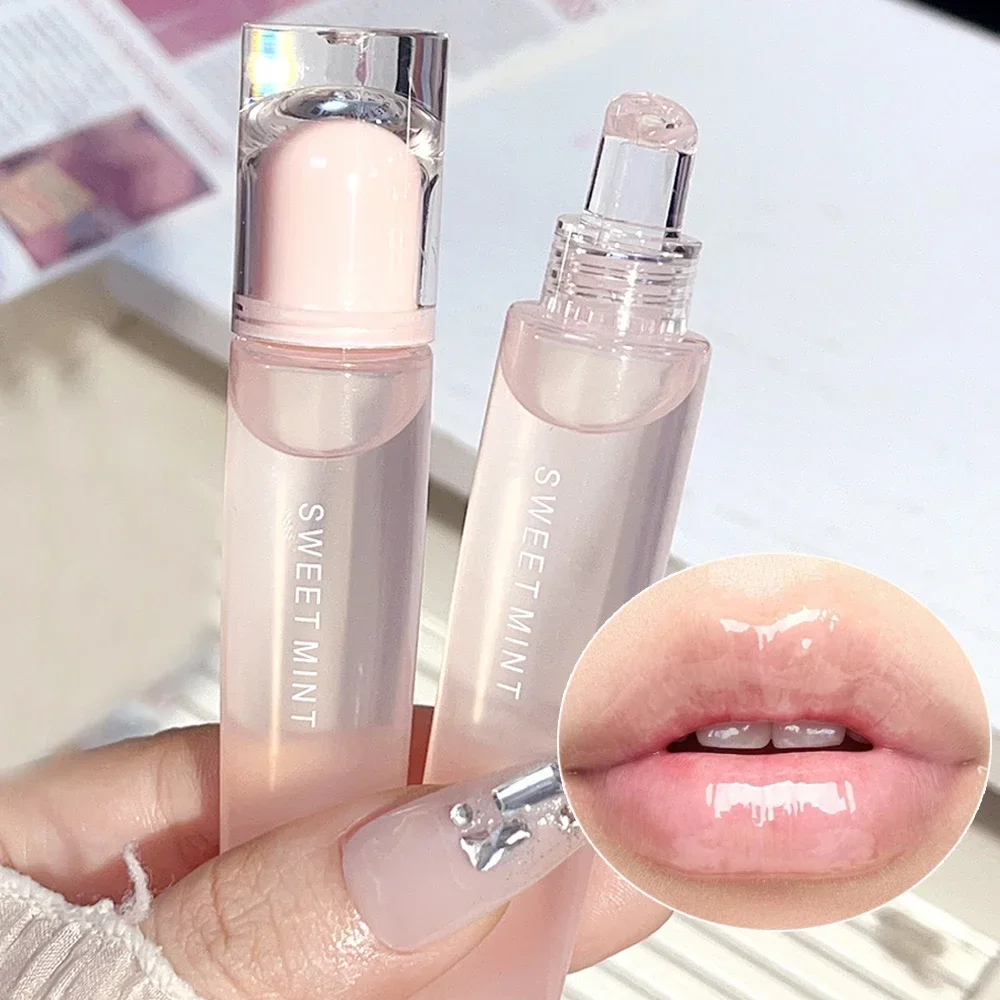 Plumping Lip Balm Lasting Moisturizing Water Light Mirror Lip Oil Reduce Lip Lines Jelly Plump Lips Care Korean Makeup Cosmetics