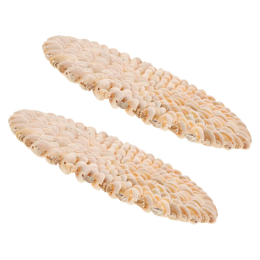 

2Pcs Natural Shell Heat Insulation Coasters Round Cup Holders Coastal Nautical Kitchen Table Decor Beach Drink Coasters