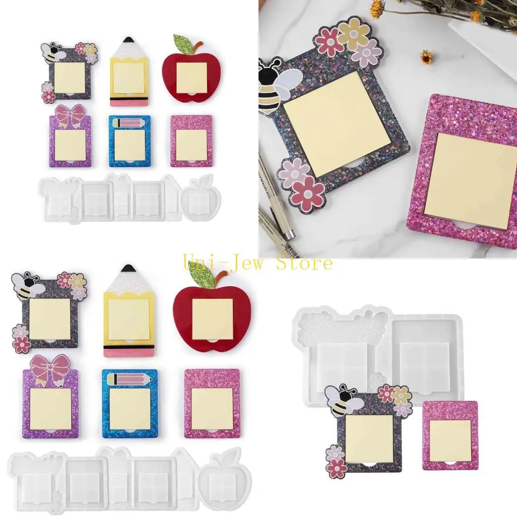 

40GB Silicone Moulds Easy Demolding Molds Sticky Note Epoxy Resin Molds Sticky Note Frame Molds Suitable for Frames