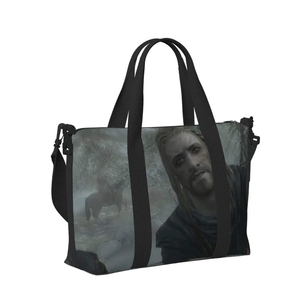 

H-Hey-S Y-You-S Y-Youre-S F-Finally-S A-Awake-S S-Skyrim-S Meme Пляжная дорожная сумка Сумки-тоут для спортзала Спортивная сумка на плечо