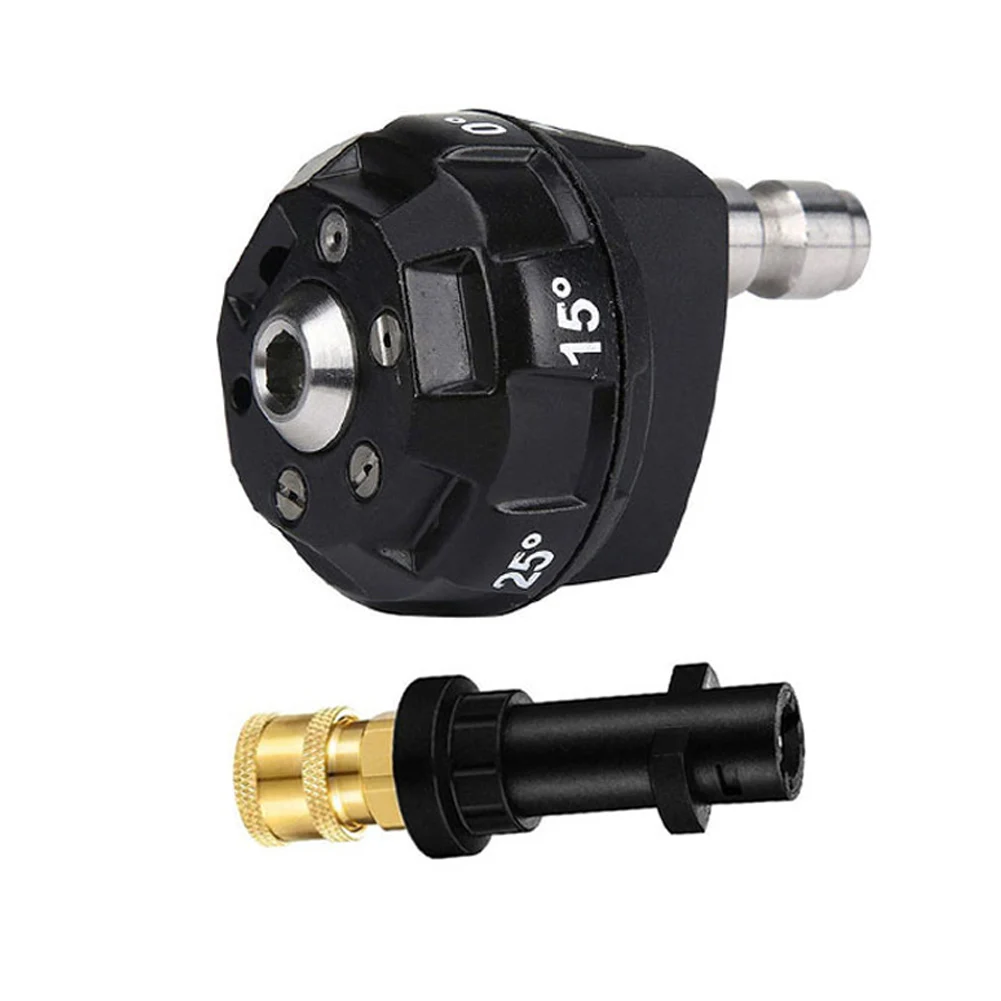 Brass 6-in-1 Adjustable Jet Nozzle with 14 Female Quick Connect Adapter for Karcher Pressure Washers K2 Through Compatibility