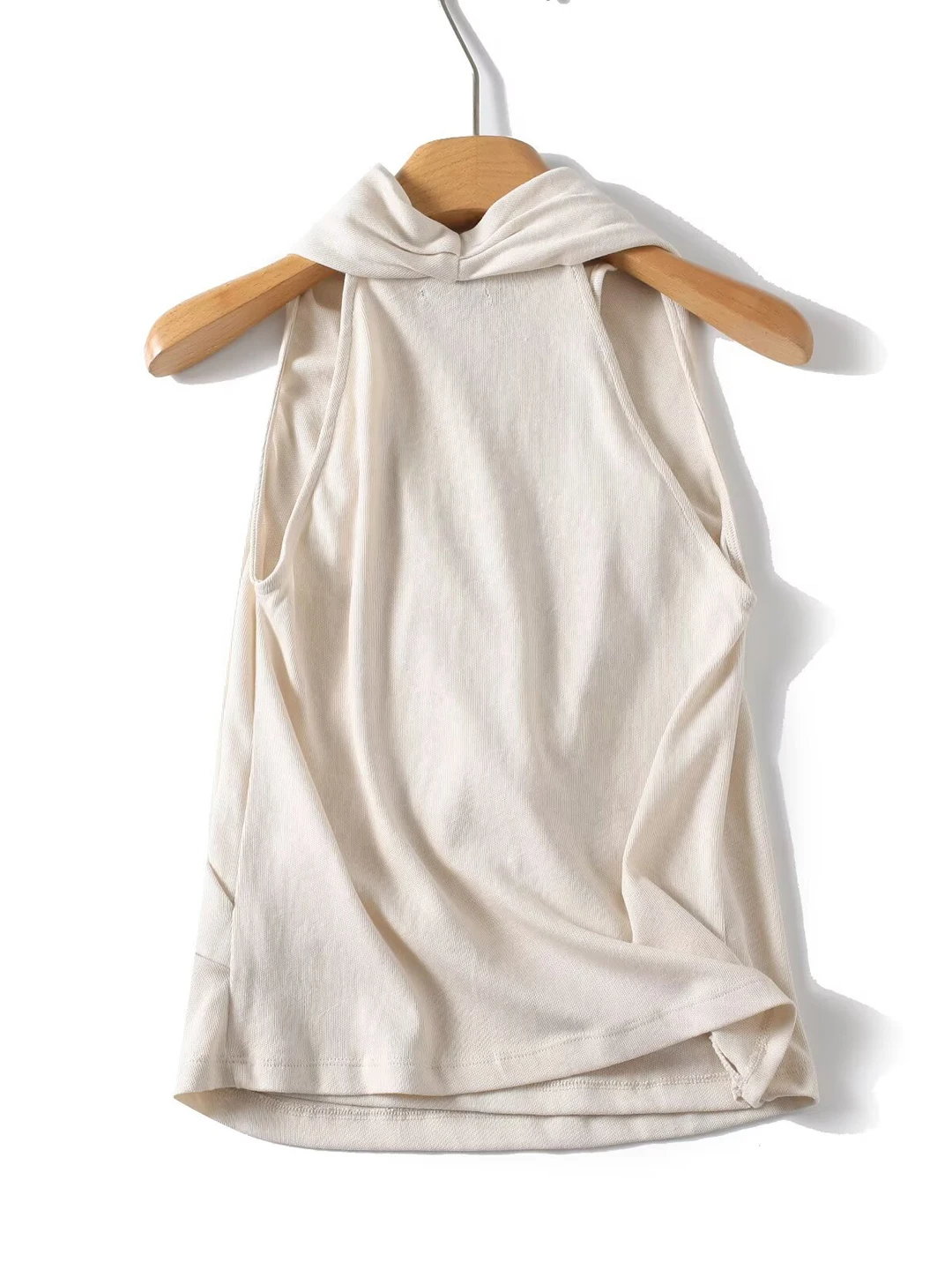 Casual Style Women's Cotton Blend Sleeveless Cross over Top Breathable Comfortable Fit for Young Women Summer Season 4