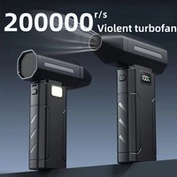 Turbo Jet Fan Electric Air Duster Portable 200000RPM Cleaning Blower Tool Car Blowing Snow 4 Gears adjustable Type-C Charging