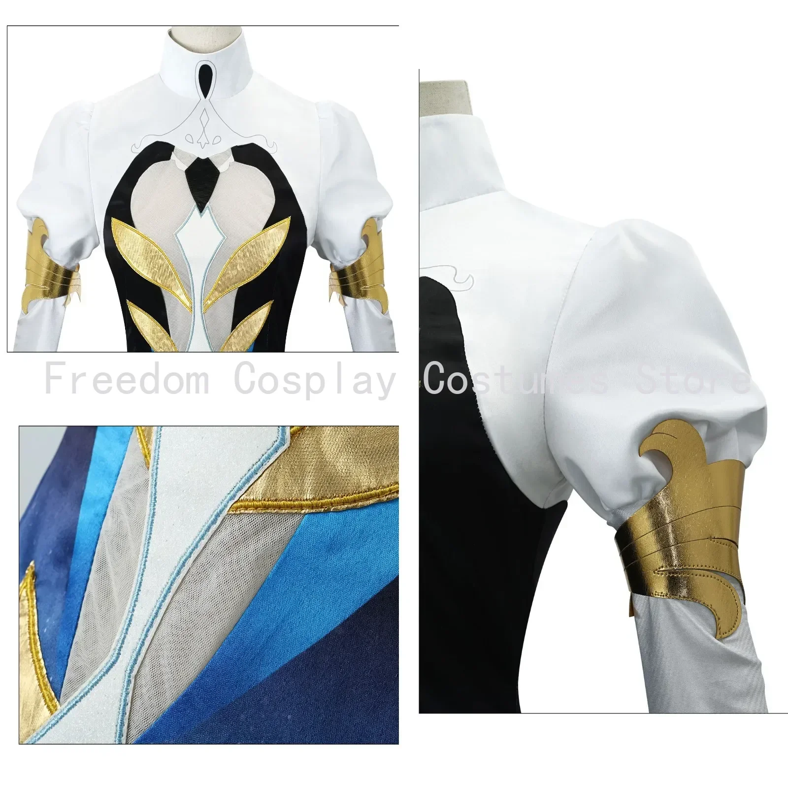 Focalors Cosplay Costume Furina Wig Game Genshin Impact Fontaine God of Justice Furina Cosplay Full Women Hallowen carnival Suit